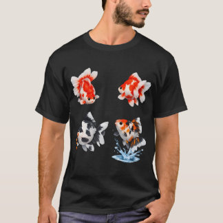 Camiseta Peixe Dourado Preto Branco Fantasia