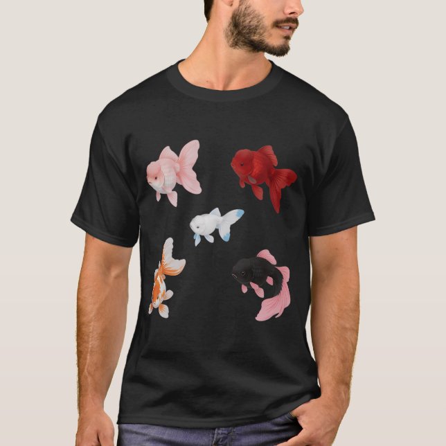 Camiseta Peixe Dourado Rosa Fantasia (Frente)