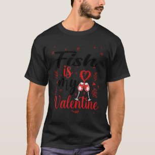 Camiseta Peixe é Meu Namorado Peixe Engraçado Dia Dos Namor