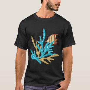 Camiseta peixe e recife