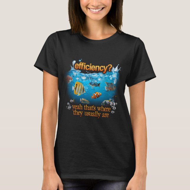 Camiseta Peixe Eficiente no Trocadilho do Mar (Frente)