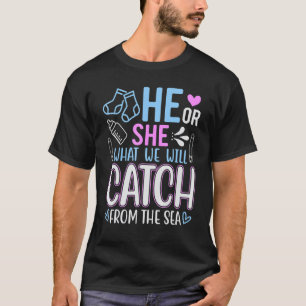 Camiseta Peixe Ele Ou Peixe Ela Festa De Revelação De Gêner