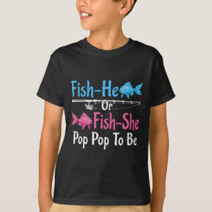 Camiseta Peixe-ele Ou Peixe-ela Pop Pop Para Revelação do G