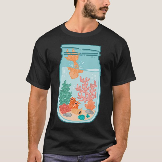 Camiseta peixe em jarro (Frente)