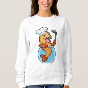 Camiseta Peixe em Vidro Cozinhado com Colher de Sopa