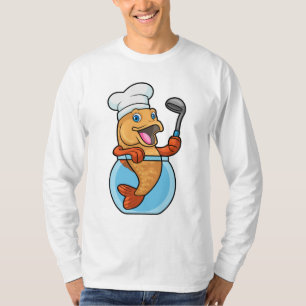Camiseta Peixe em Vidro Cozinhado com Colher de Sopa