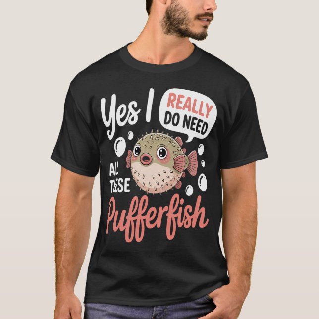Camiseta Peixe Engraçado Balãofofo Peixe-balão (Frente)