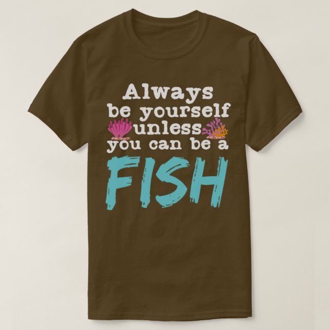 Camiseta Peixe Engraçado Citação Aquarista Aquário (Frente do Design)