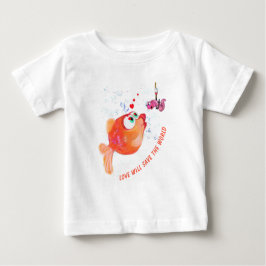 Camiseta Peixe Engraçado e Camiseta-Bebê