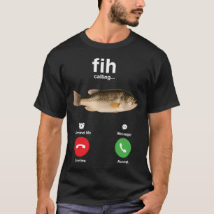 Camiseta Peixe Engraçado Ligando Me lembre
