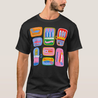 Camiseta Peixe Enlatado Sardinha Engraçado Moda Pescador
