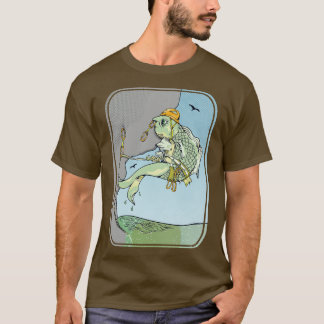 Camiseta peixe escalador de rochas