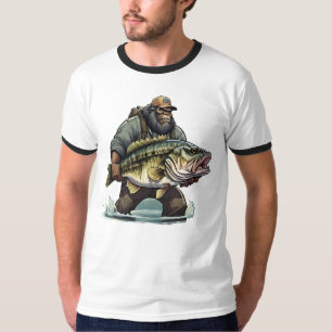 Camiseta Peixe-espada-grande-pescado pescador Sasquatch yet