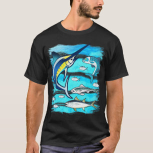 Camiseta Peixe-espada Mahi Atum Atum-do-mar