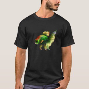 Camiseta Peixe-espinha-do-Rico verde