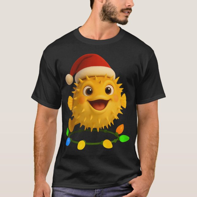 Camiseta Peixe-espinho de Natal (Frente)