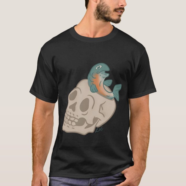 Camiseta Peixe Esqueleto (Frente)
