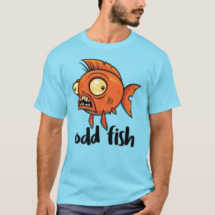 Camiseta Peixe Estranho Quirky Divertido Peixe Dourado Lara