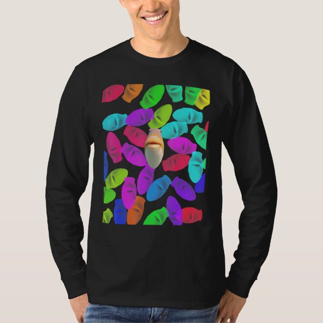 Camiseta Peixe Estrelado - Você Arrepende Memória? (Frente)