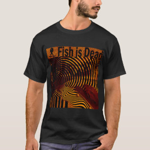 Camiseta Peixe fazendo skate no laranja Ilusões