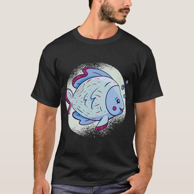 Camiseta peixe fofo (Frente)