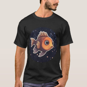 Camiseta Peixe Fofo Kawaii Boa Noite