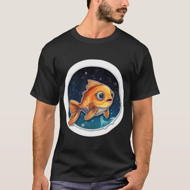 Camiseta Peixe Fofo Kawaii Boa Noite (Frente)