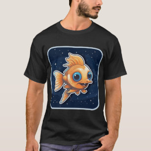 Camiseta Peixe Fofo Kawaii Boa Noite
