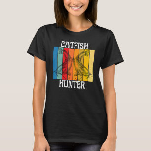 Camiseta Peixe-gato caçador pescando mulheres crianças
