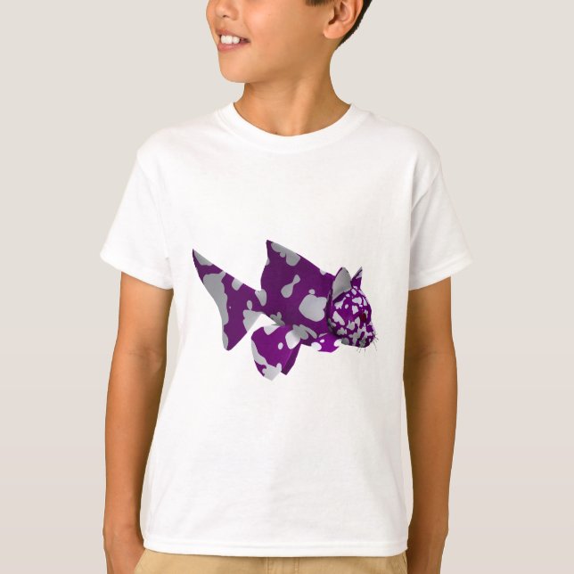 Camiseta Peixe-gato roxo (Frente)