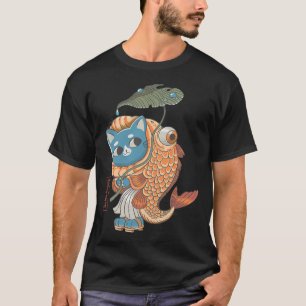 Camiseta Peixe gato Yokai