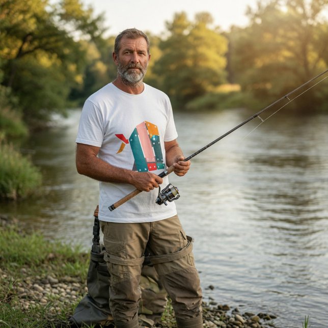Camiseta Peixe Geométrico Mecânico (Criador carregado)