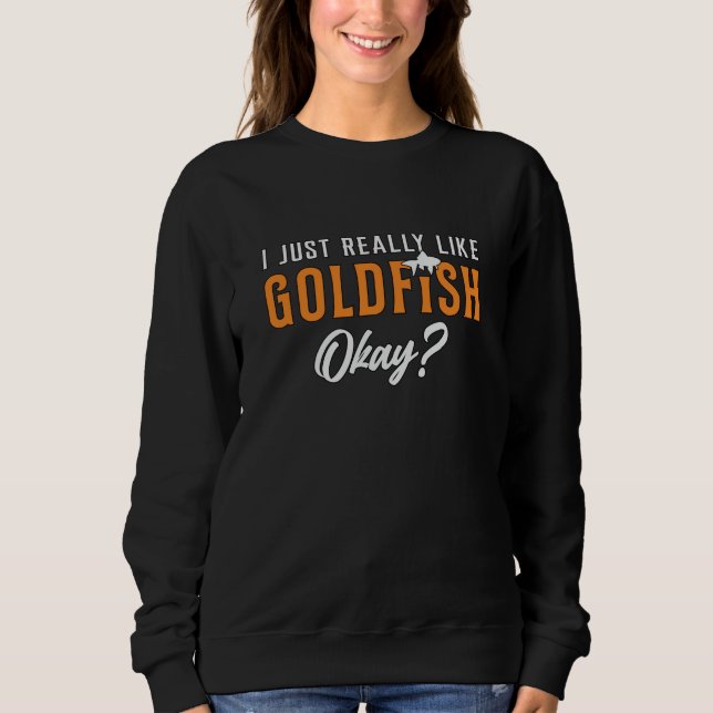 Camiseta Peixe Goldfish Eu Gosto Muito De Peixes De Animais (Frente)