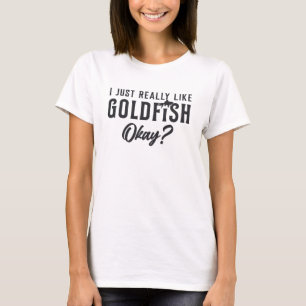 Camiseta Peixe Goldfish Eu Gosto Muito De Pet De Animais