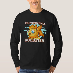 Camiseta Peixe Goldfish Pretende-Me Um Tanque De Peixes Gol
