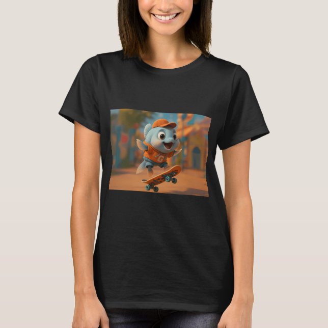 Camiseta Peixe Gourami Adorável (Frente)