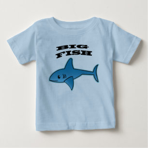 Camiseta Peixe Grande - Camisa-T Baby Fine Jersey