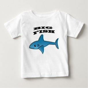 Camiseta Peixe Grande - Camisa-T Baby Fine Jersey
