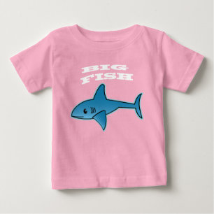 Camiseta Peixe Grande - Camisa-T Baby Fine Jersey