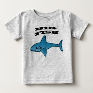 Camiseta Peixe Grande - Camisa-T Baby Fine Jersey