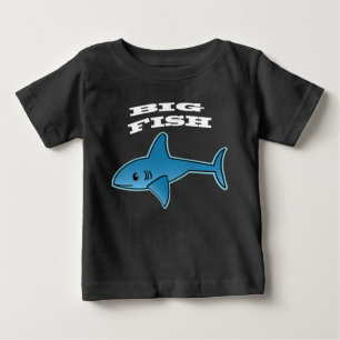 Camiseta Peixe Grande - Camisa-T Baby Fine Jersey