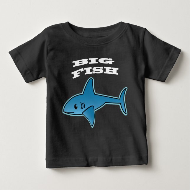 Camiseta Peixe Grande - Camisa-T Baby Fine Jersey (Frente)