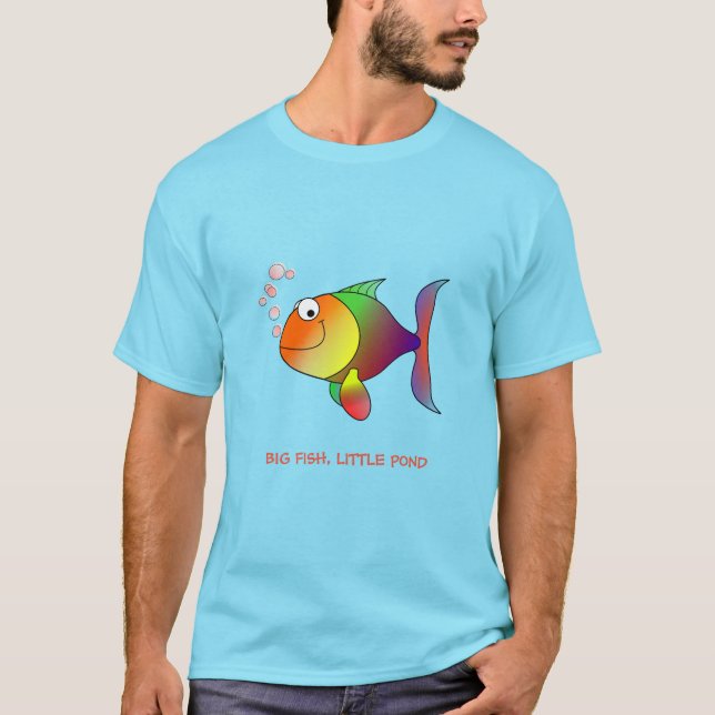 Camiseta Peixe Grande, Pequeno Pond (Frente)