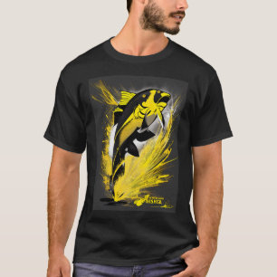 CAMISETA PEIXE GRANDE SALTANDO.