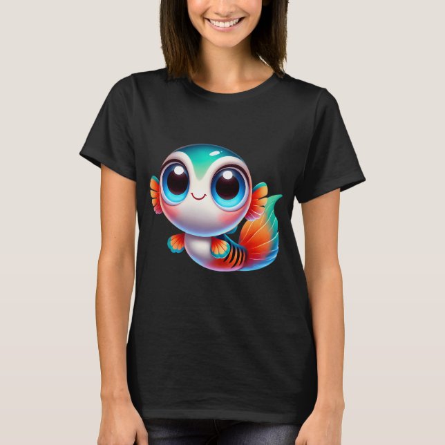 Camiseta Peixe Guppy Adorável (Frente)