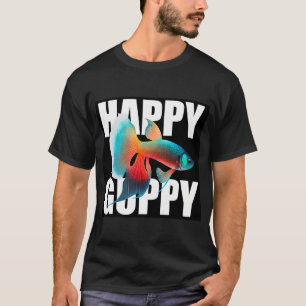 Camiseta Peixe Guppy de Água Doce