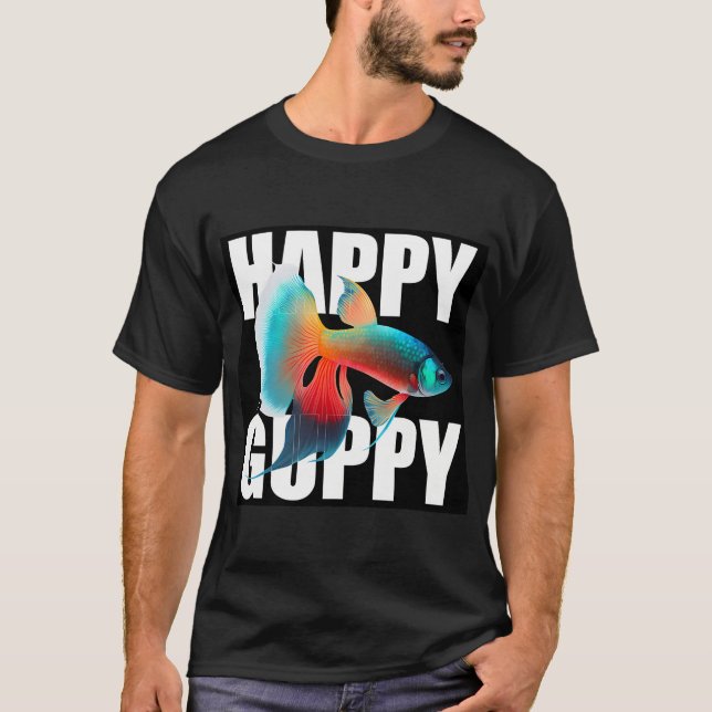Camiseta Peixe Guppy de Água Doce (Frente)