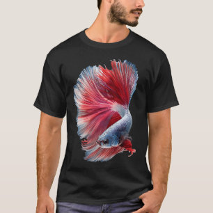 Camiseta Peixe Guppy Vermelho Fancy Guppies tailandre luta