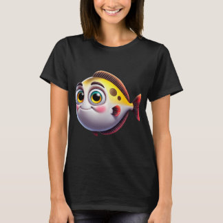 Camiseta Peixe Halibute Adorável