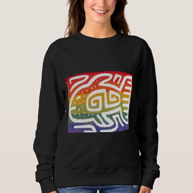 Camiseta Peixe Íris Colorido (Frente)